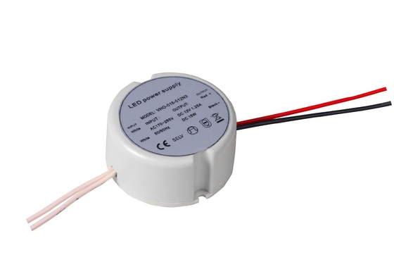 Ronde behuizing Kunststof LED-driver Binnen Constante spanning IP20 voor kaststriplicht