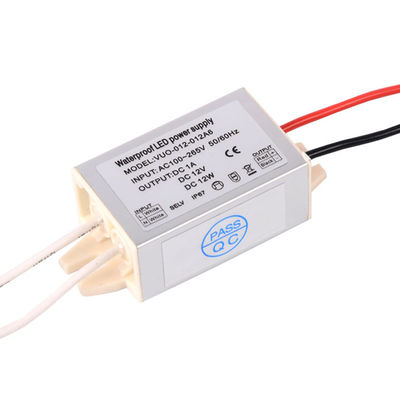 Aluminium Waterdichte Elektronische HOOFDbestuurder 12v 1a 12W AC100 - Kleine 265V IP67