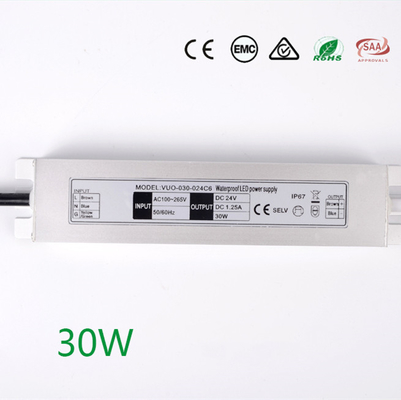 Slimline Ultralight HOOFDbestuurder AC gelijkstroom, de Anticorrosieve Voeding van 24V 30W