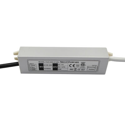 20W Constant Voltage Power Supply 12V maakt Uiterst dunne van HOOFD IP67 Bestuurder waterdicht