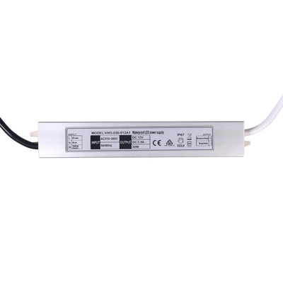SAA Certificaat Slimline LED Driver 12V 30W Waterdicht Constant Voltage IP67
