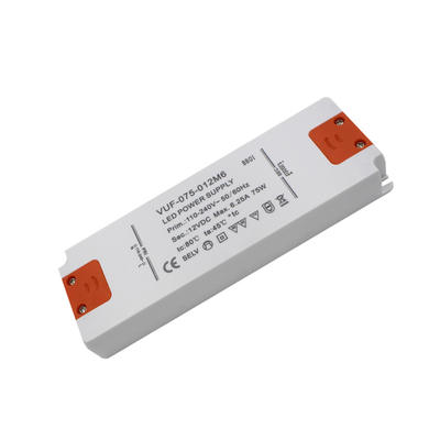 Plastic van Hoofd gevalconstant voltage Bestuurders12v 75W Voeding voor Strooklicht