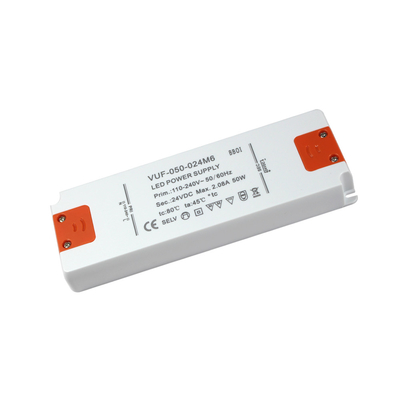 Binnen Lichtgewichtconstant voltage-HOOFDbestuurders24v 50W Plastic Geval IP20