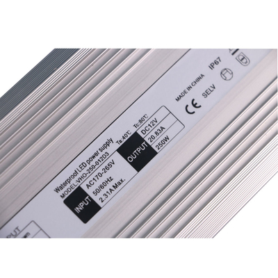 De enige Huisvesting Output12v 20A Constant Voltage van het HOOFDbestuurders250w Aluminium