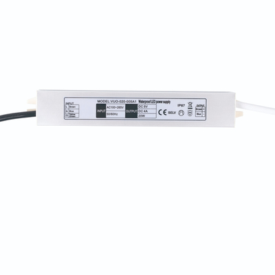 De super Dunne van hoofd 20w Cv Bestuurder Transformer 5v 4a maakt Ip67 voor Verlichting waterdicht