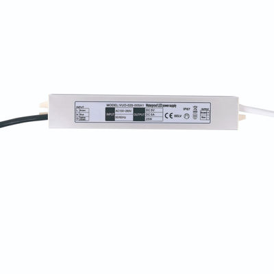 240v Ac aan 5 Voltgelijkstroom Constant Voltage Slim HOOFDbestuurder 25w maakt de Voeding van 5a waterdicht 5v