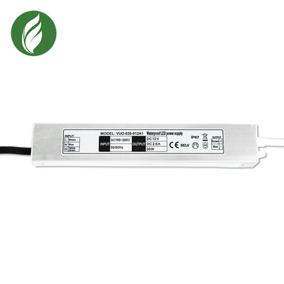 Uiterst dunne SMPS maken Elektronische HOOFDbestuurder 12V 30W 187x30x20mm waterdicht