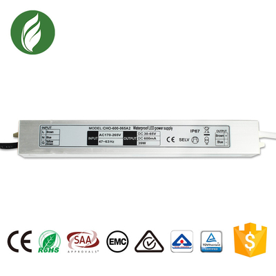 Van HOOFD SAA IP67 Constant Current Bestuurder 600mA met Aluminiumhuisvesting