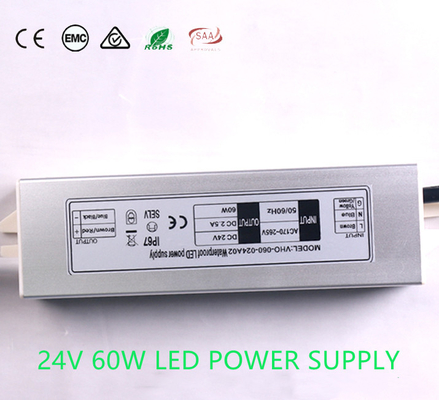 De Openlucht24v gelijkstroom Voeding van ROHS 2.5A, Heatproof-LEIDENE van HOOFDbestuurdersFor Strook