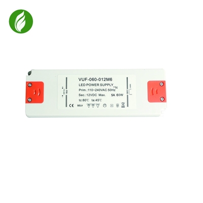 LEIDENE van 60W IP20 Constant Voltage Voeding, Plastic Trillings Vrije Bestuurder