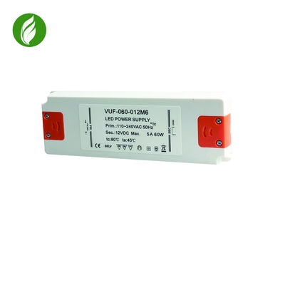 LEIDENE van 60W IP20 Constant Voltage Voeding, Plastic Trillings Vrije Bestuurder